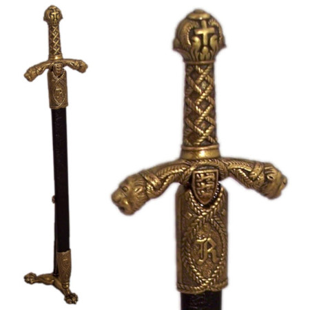 Abrecartas espada Ricardo Corazón de León  24cm