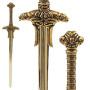 Abrecartas espada de guerrero bárbaro  25cm