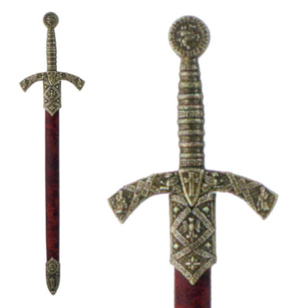 Abrecartas espada caballero templario  25cm