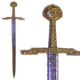 Abrecartas espada Carlomagno con funda  26cm