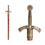 Espada de caballero templario, con funda  110cm