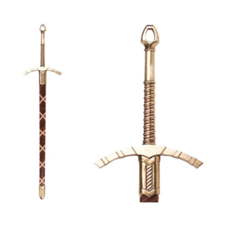 Espada medieval, con funda, siglo XIV  123cm