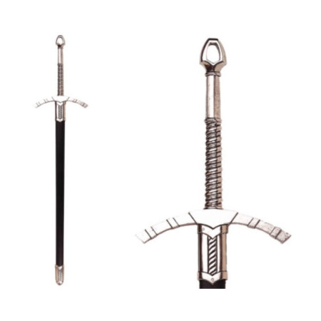 Espada medieval, con funda, siglo XIV  123cm