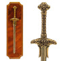 Panoplia con espada de guerrero bárbaro  30cm