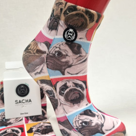 Calcetines sneaker bulldog triste