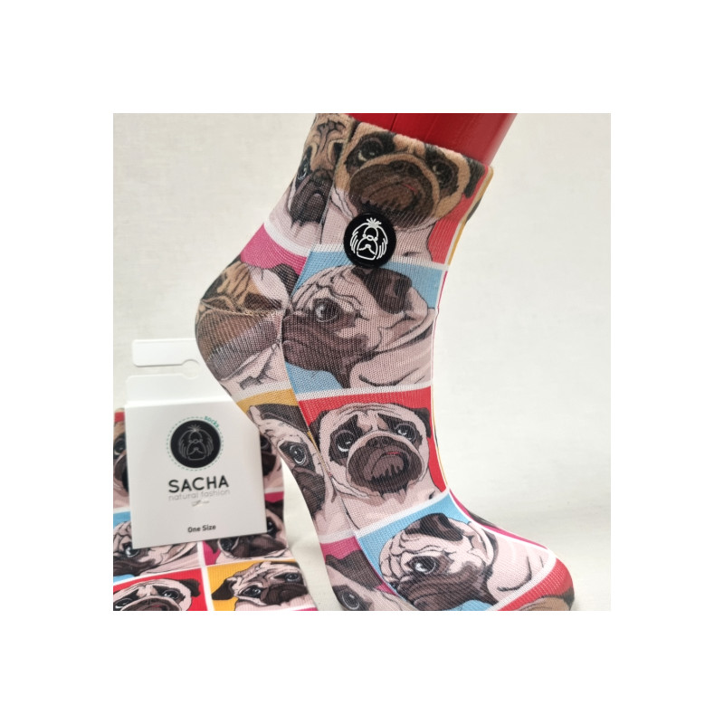 Calcetines sneaker bulldog triste