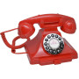 Teléfono retro 1929 Brittany rojo