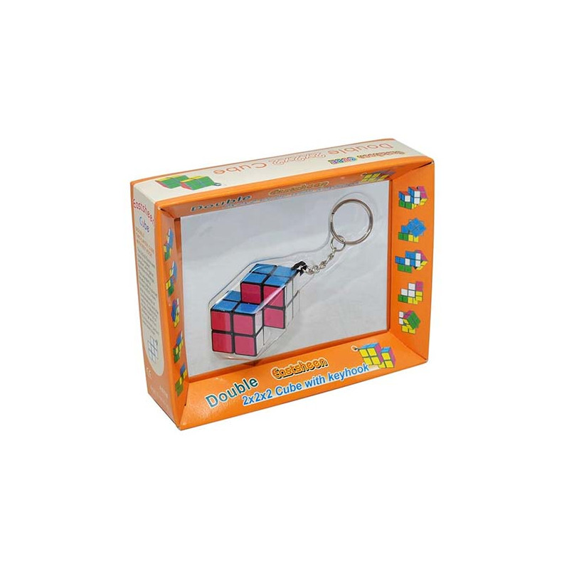 Llavero cubo mágico mini doble 2 capas