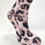 Calcetines lurex leopardo rosa
