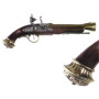 Pistola de percusión, siglo XVIII  38cm