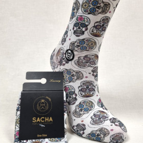 Calcetines lurex calaveras