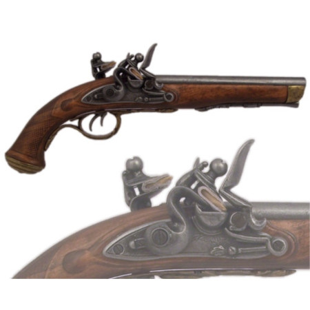Pistola 2 cañones Leclerc, Francia siglo XVIII