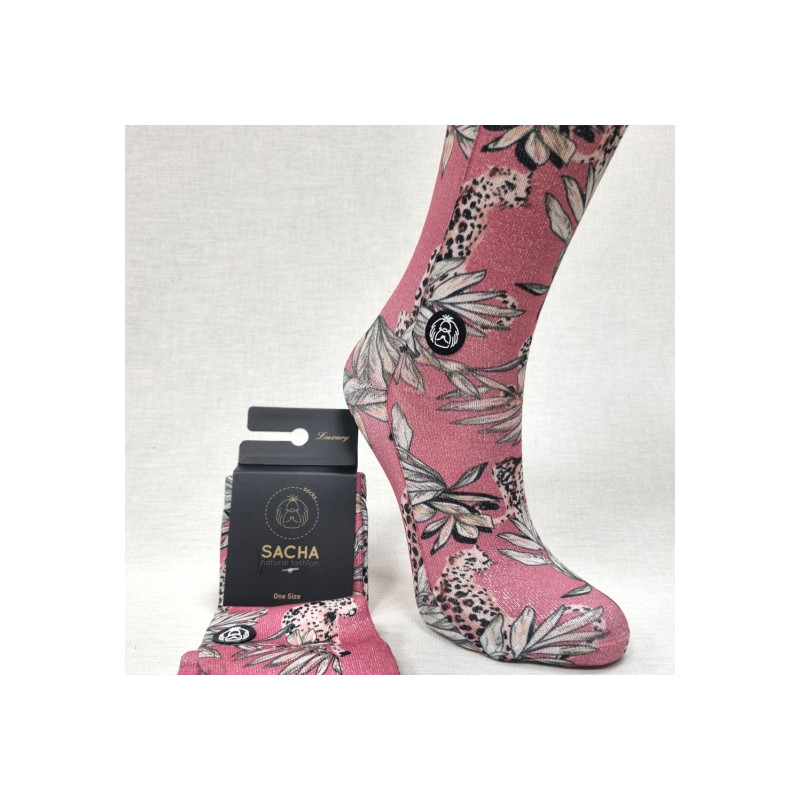 Calcetines lurex pantera en selva