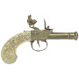 Pistola inglesa de bolsillo, Bunney s.XVIII  17cm