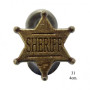 Soporte de pared - modelo Estrella Sheriff  4cm