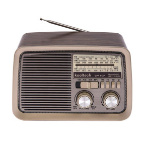 Radio retro beige dial analógico pop