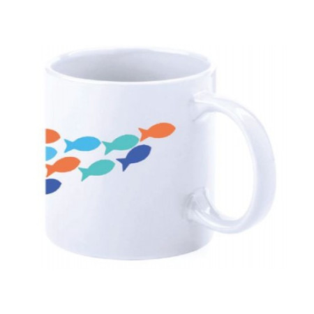 Mug náutico banco de peces