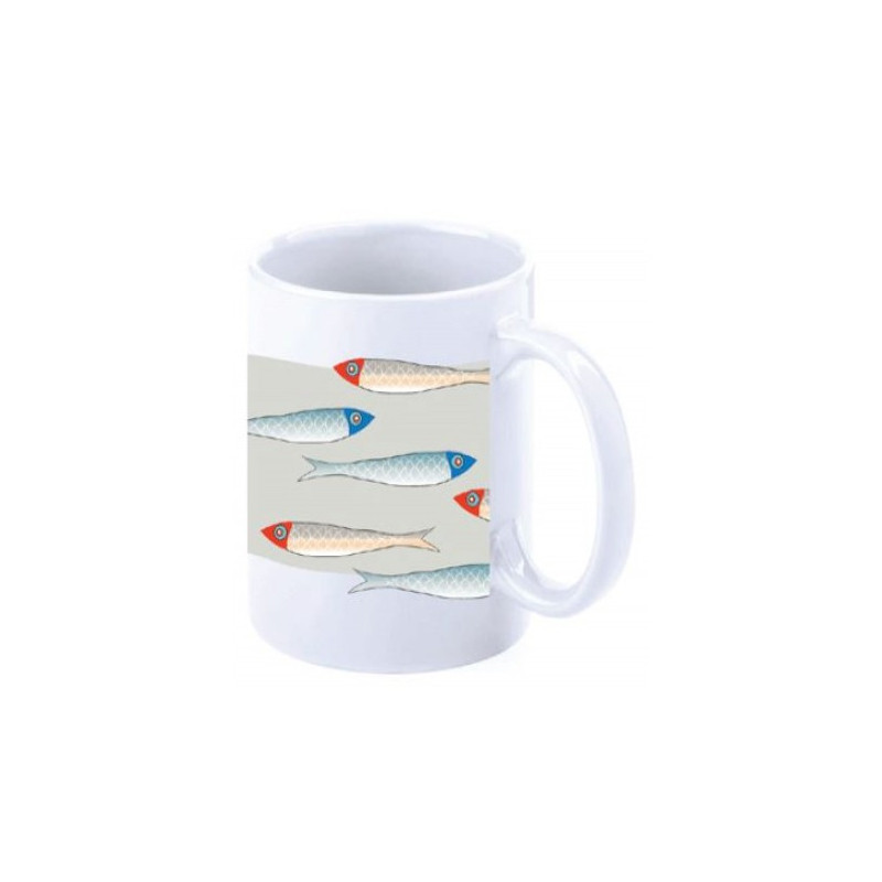 Mug náutico peces