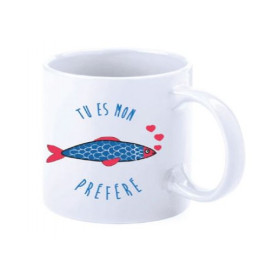 Mug náutico pez tu es mon poisson préfé