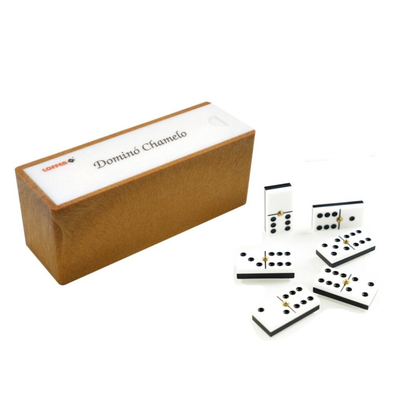 Domino profesional chamelo caja madera
