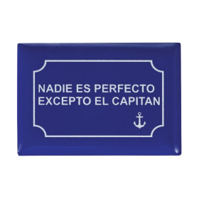 Iman Placa Nadie es Perfecto Excepto El Capitán