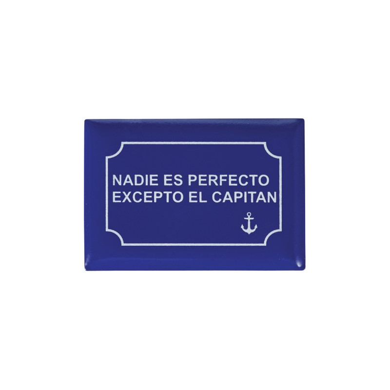 Iman Placa Nadie es Perfecto Excepto El Capitán