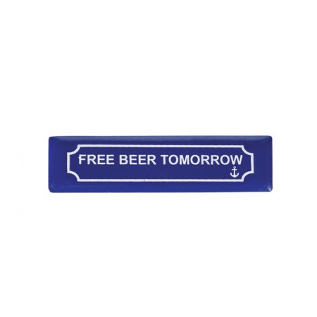 Imán Placa Free Beer Tomorrow