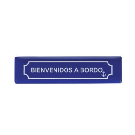 Imán Placa Bienvenido a Bordo