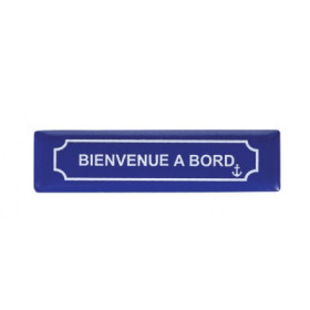 Imán Placa Bienvenue a Bord