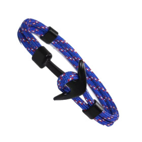 Pulsera ancla azul multicolor