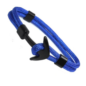 Pulsera ancla azul