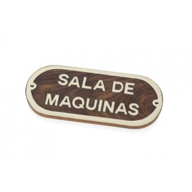 Placa Decorativa Sala De Máquinas