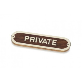 Placa Decorativa Private