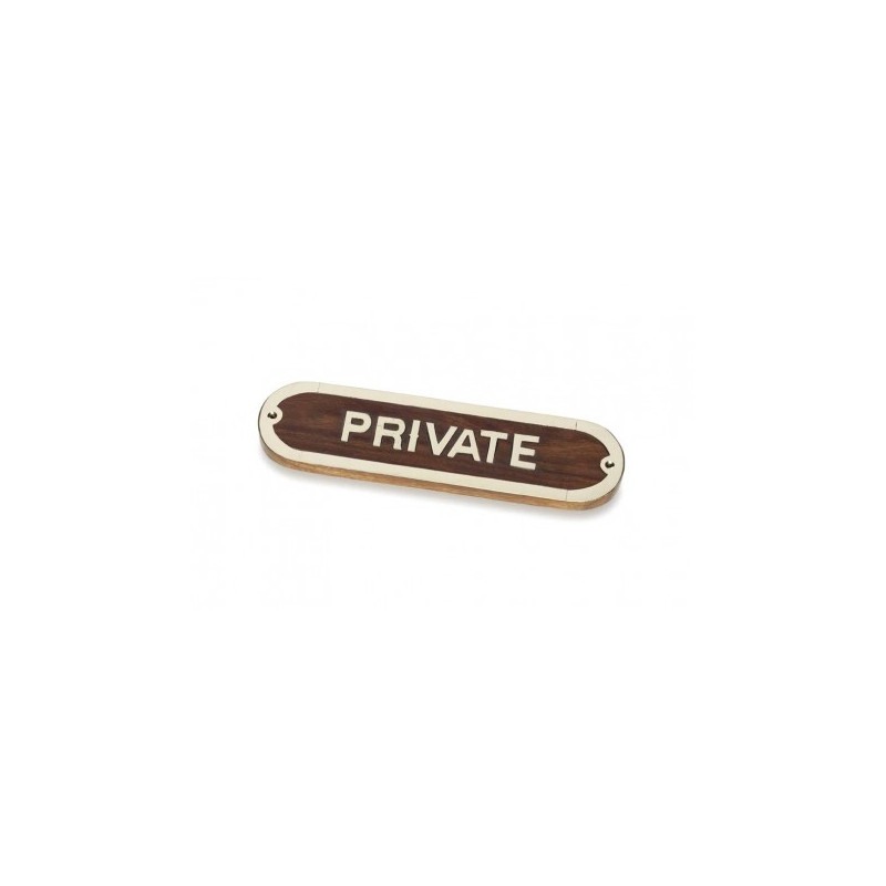 Placa Decorativa Private